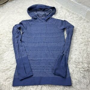 Lululemon Rest Less Hoodie Gatsby Blue / White